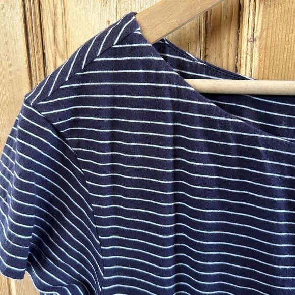 Holding Horses Small Blue White Striped Dress Short‎ Sleeve - Picture 5 of 9